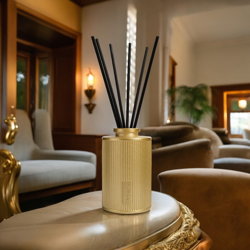 Набор «Сумеречный бор» — диффузор Греция (золото) + текстильный спрей