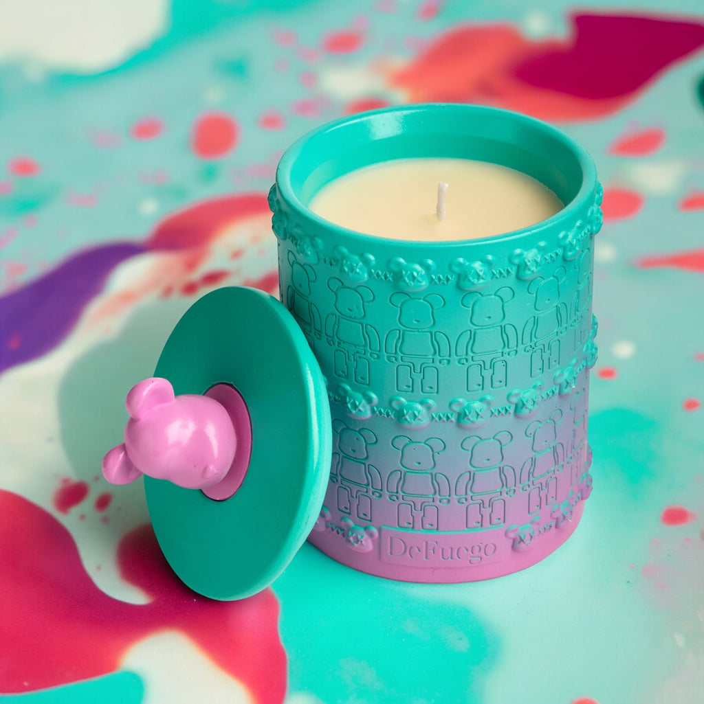 Ароматическая свеча "Сладкий Хаос" DeFuego Мишка мятный, 200 мл