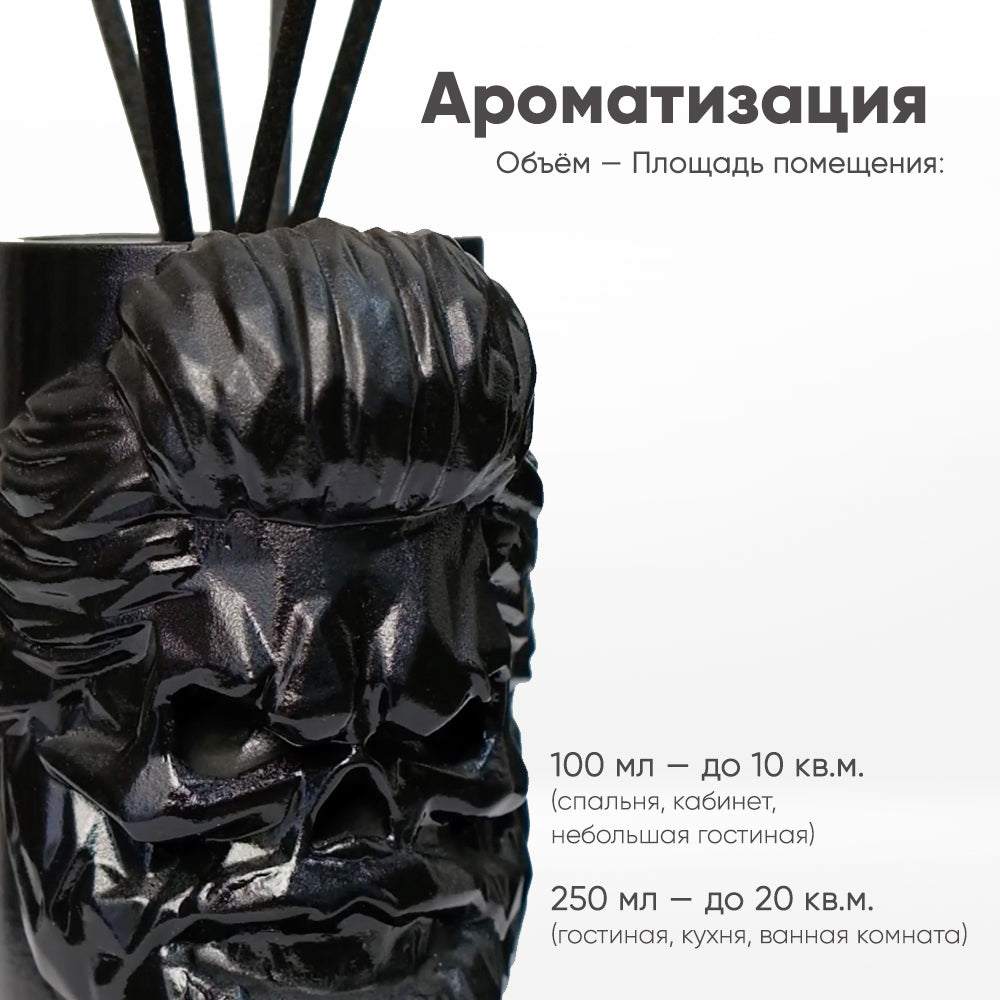 Набор «Лимонный Бриз» — диффузор Бородач (черный) + текстильный спрей