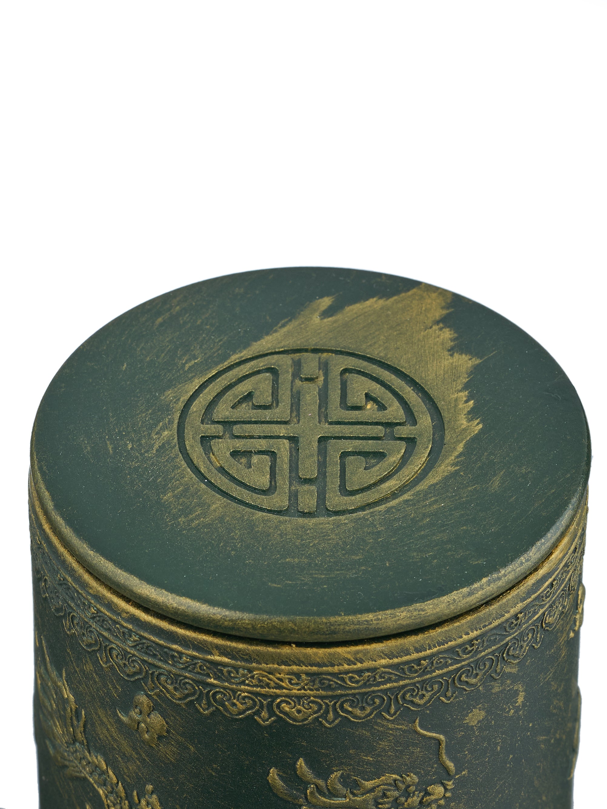 Ароматическая свеча "Рожденствеский вечер" DeFuego Китай зеленое.золото, 200 мл