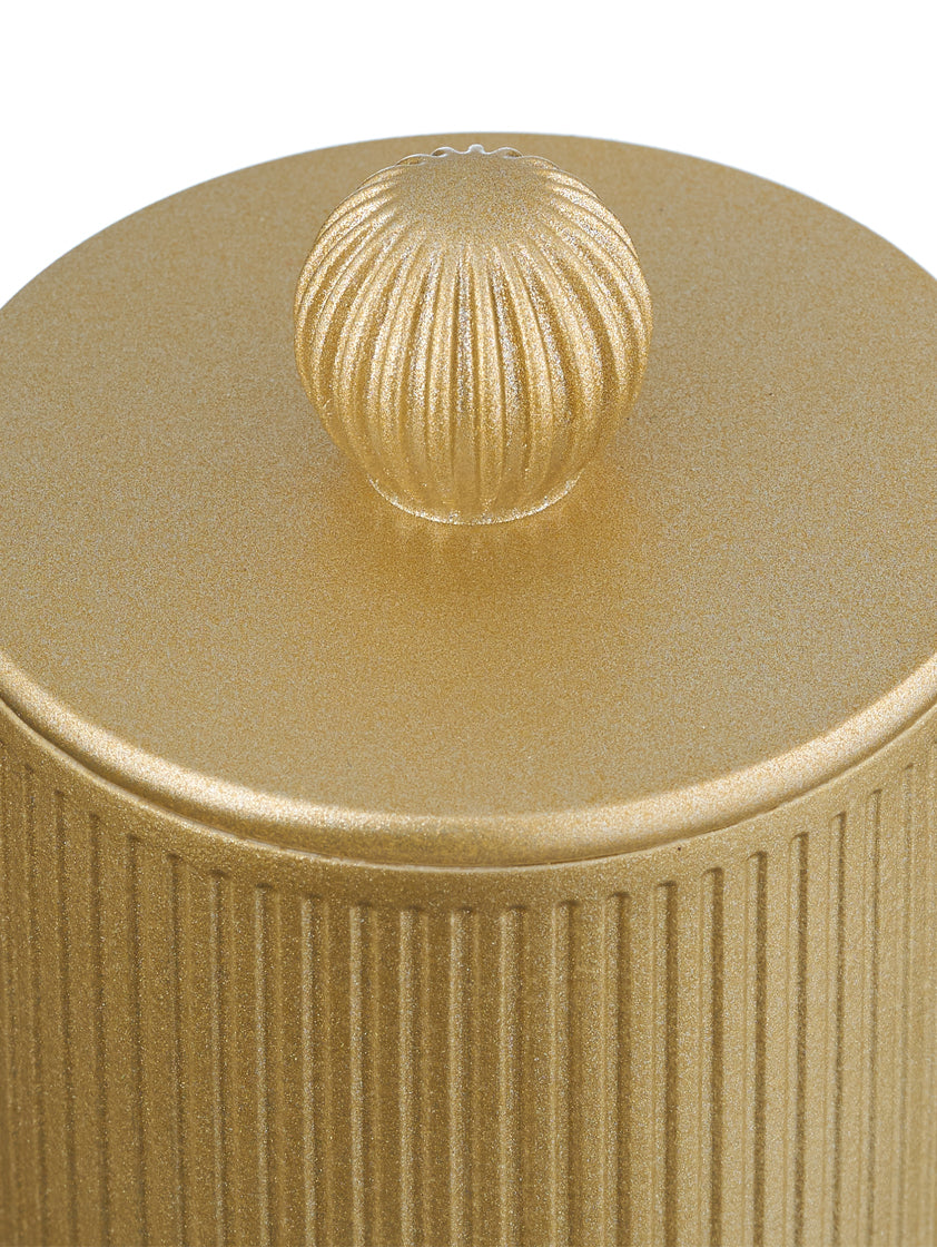 Ароматическая свеча "Цветущий кашмир" DeFuego Греция золото, 200 мл