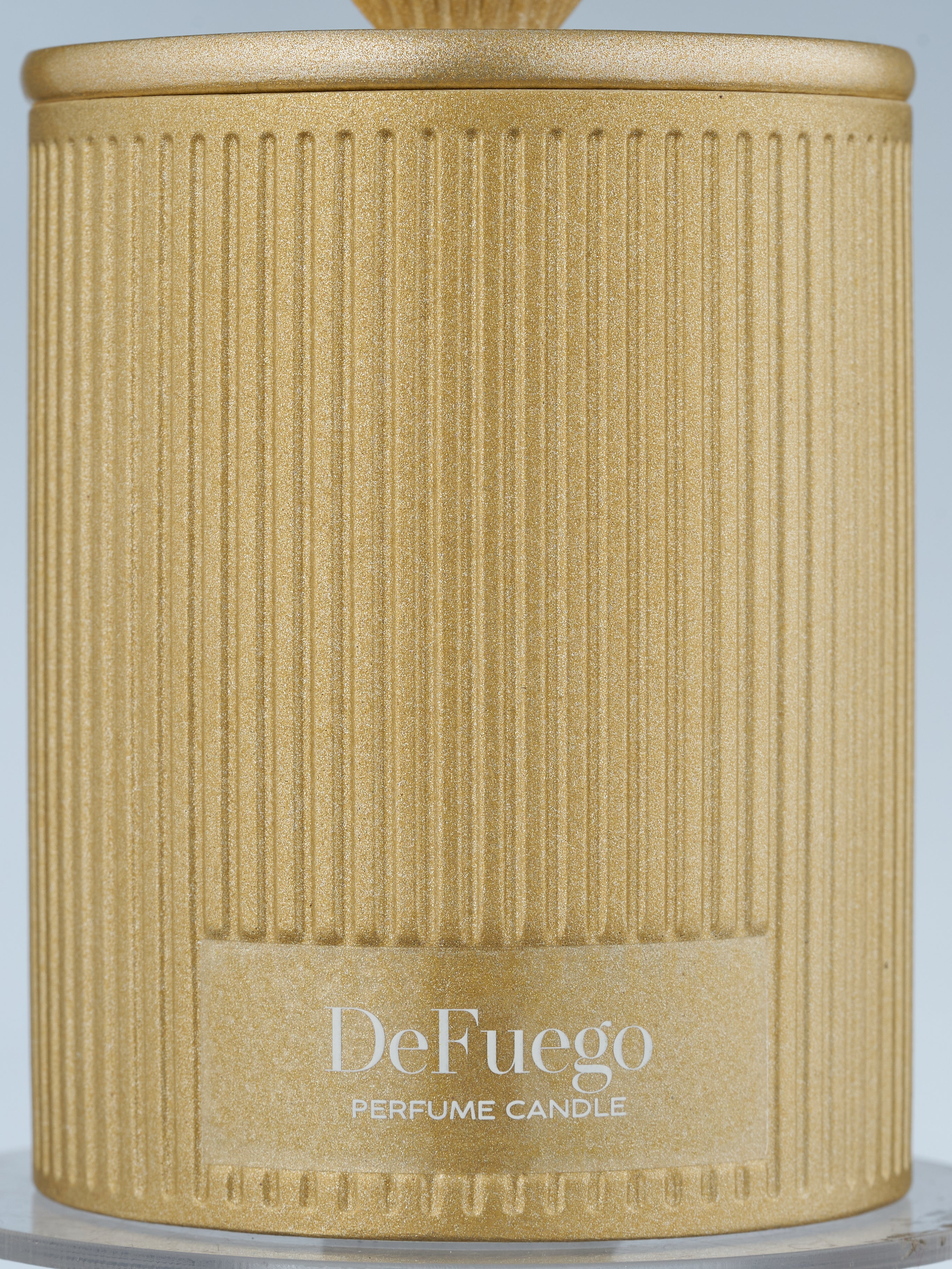 Ароматическая свеча "Цветущий кашмир" DeFuego Греция золото, 200 мл