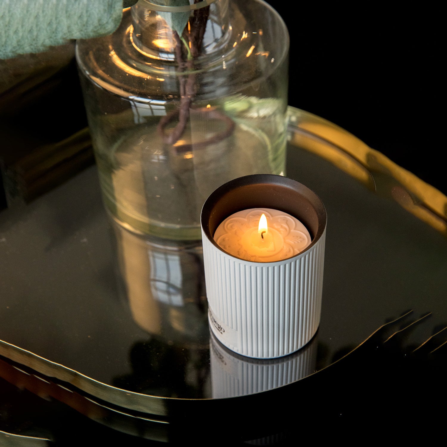 Ароматическая свеча "Креольские сады" DeFuego Греция белый, 200 мл