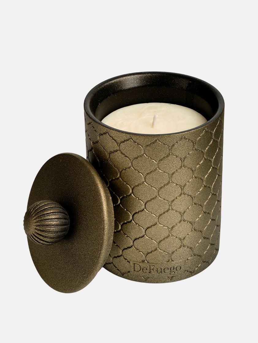 Ароматическая свеча "Неаполитанские страсти" DeFuego Восток ант.золото, 200 мл