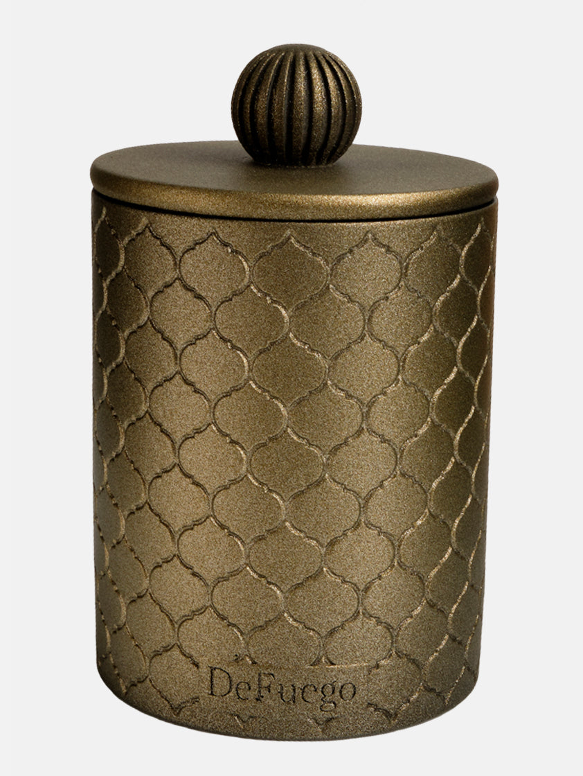 Ароматическая свеча "Неаполитанские страсти" DeFuego Восток ант.золото, 200 мл