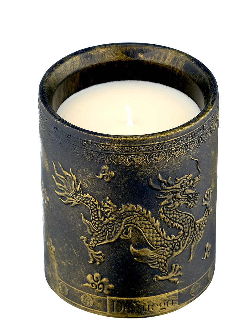 Ароматическая свеча "Изумрудный лес" DeFuego Китай сост.золото, 200 мл