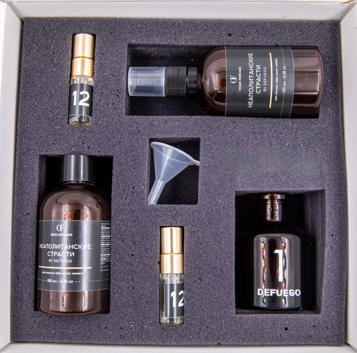 Набор «Венское Рождество»  — диффузор премиум стекло (коричневый) + текстильный спрей