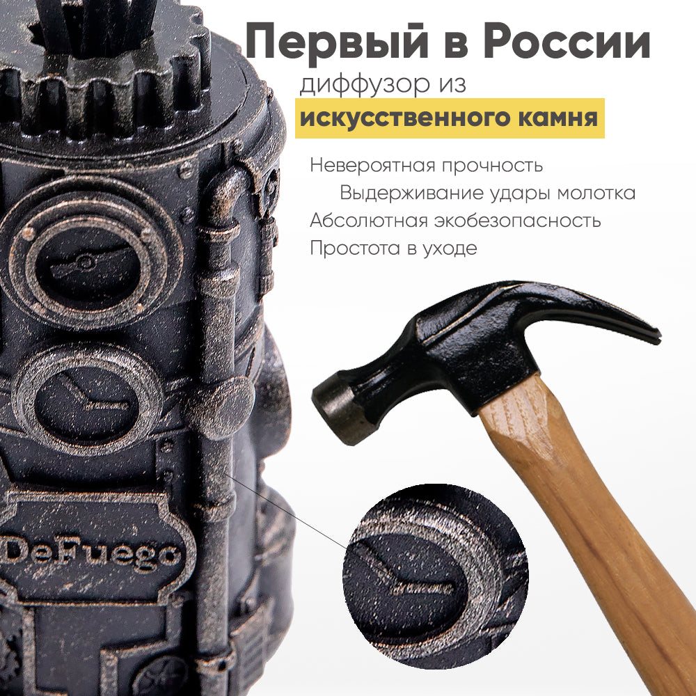 Набор «Лимонный Бриз» — диффузор Водопровод-стимпанк (ржавчина) + текстильный спрей