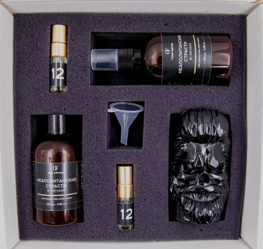 Набор «Лимонный Бриз» — диффузор Бородач (черный) + текстильный спрей