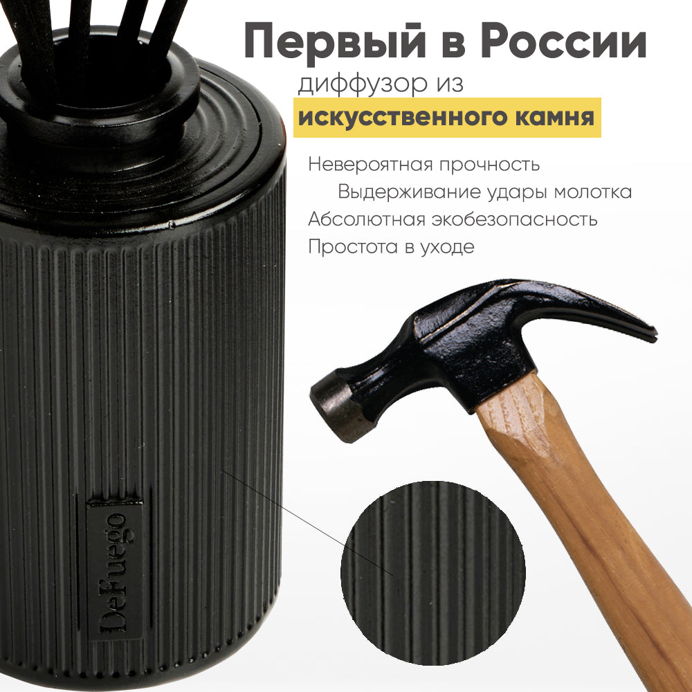 Набор «Цветущий кашмир» — диффузор Греция (черный) + текстильный спрей