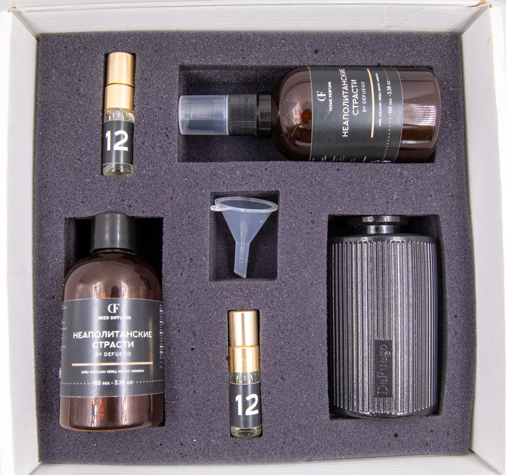 Набор «Венское Рождество» — диффузор Греция (черный) + текстильный спрей