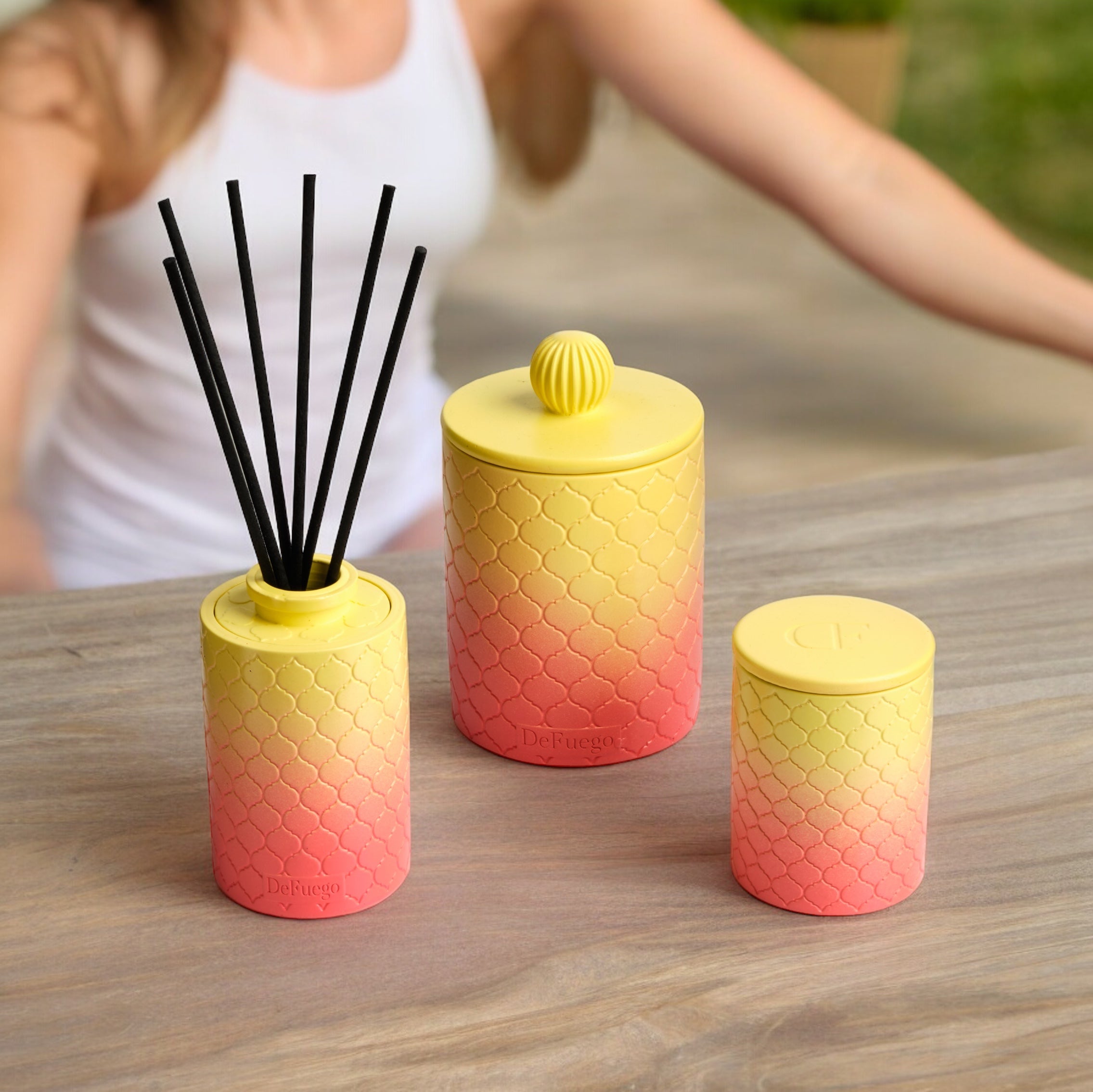 Ароматическая свеча "Шум Бангкока" DeFuego Восток рассвет, 200 мл