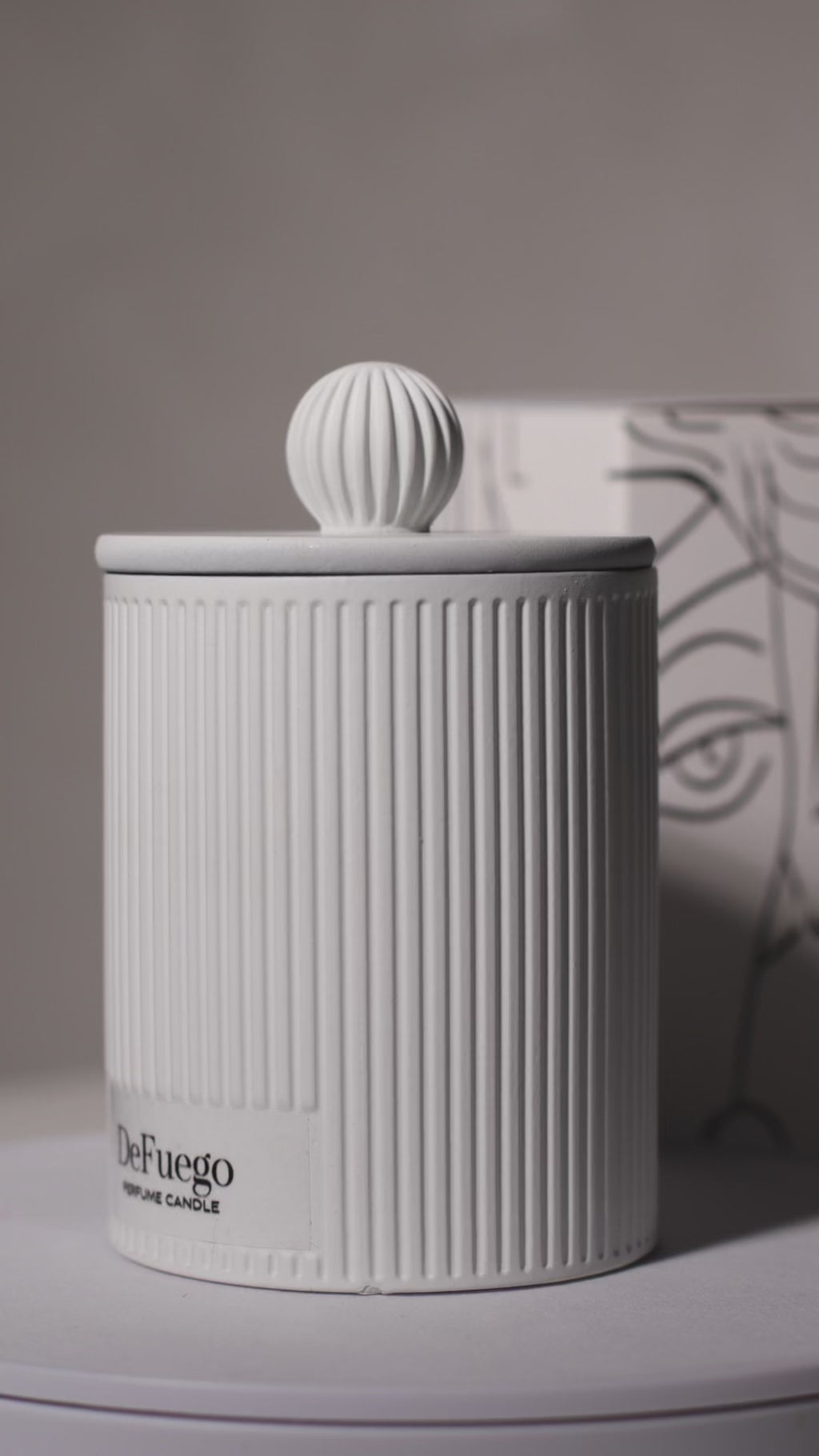 Ароматическая свеча "Креольские сады" DeFuego Греция белый, 200 мл