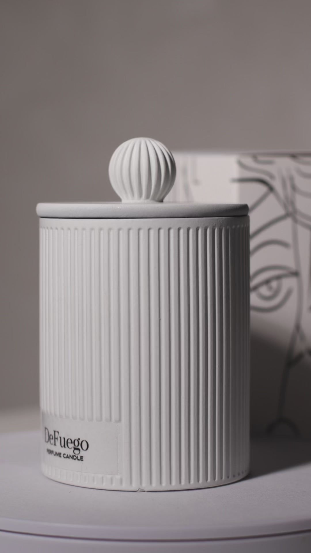 Ароматическая свеча "Креольские сады" DeFuego Греция белый, 200 мл