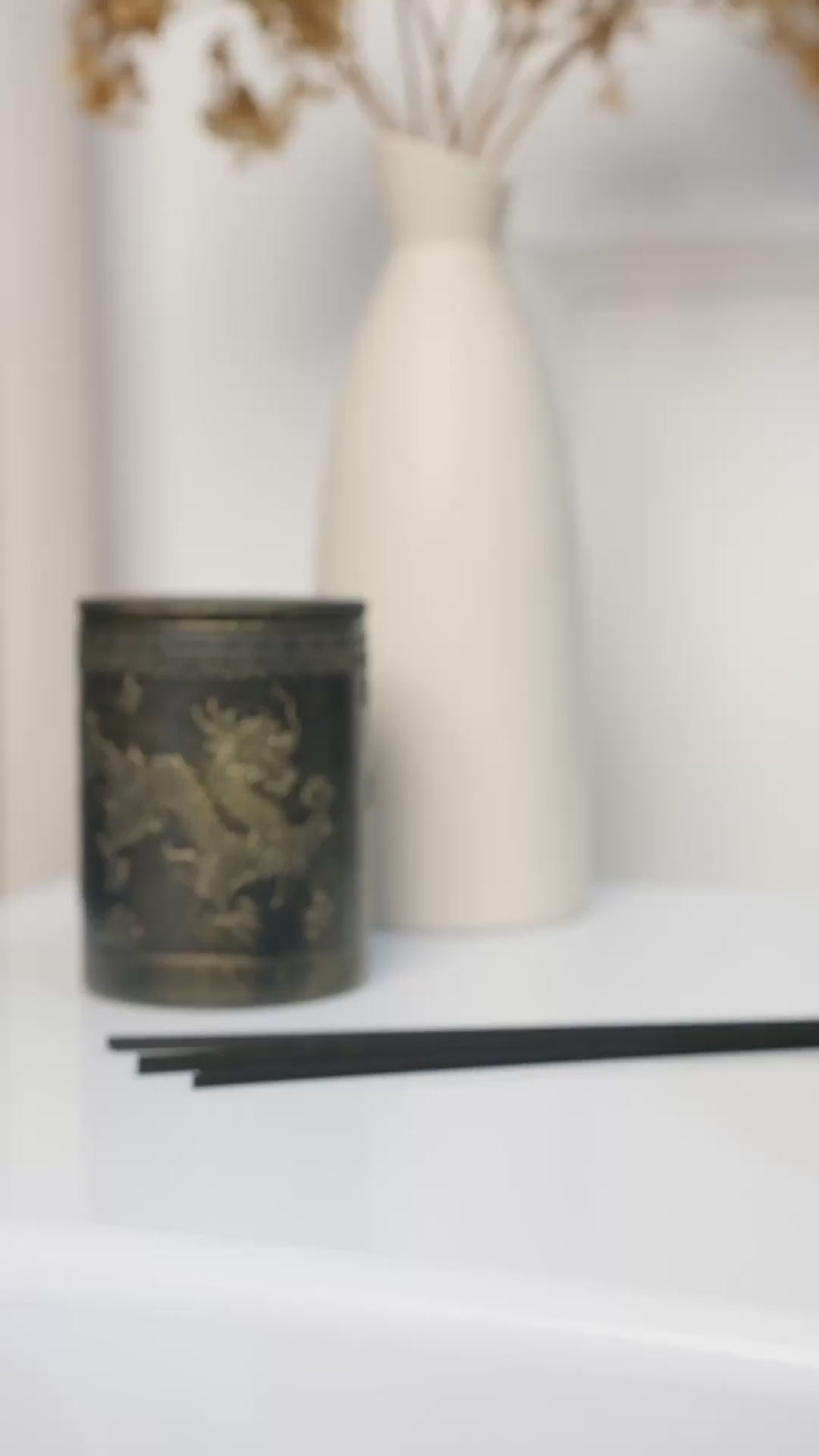 Набор «Шум Бангкока» — диффузор Дракон (состаренное золото) + текстильный спрей