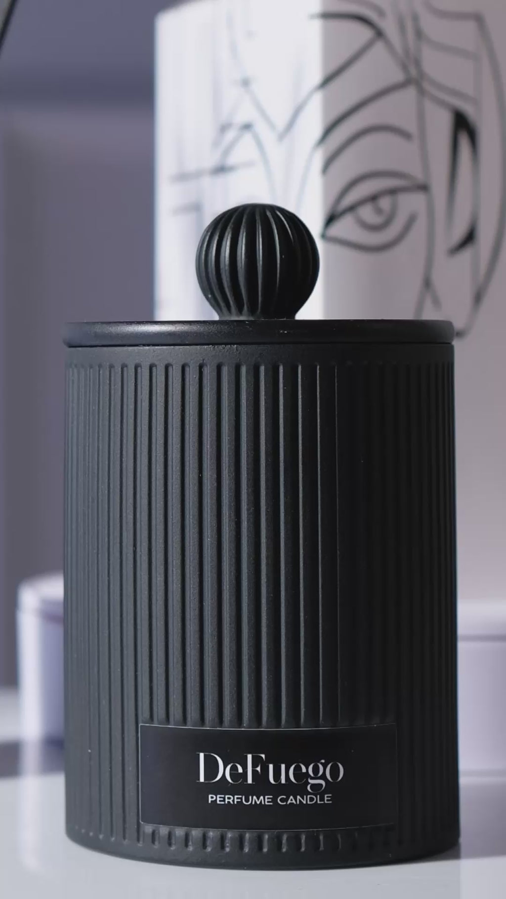 Ароматическая свеча "Перуанский Саботаж" DeFuego Греция черный, 200 мл