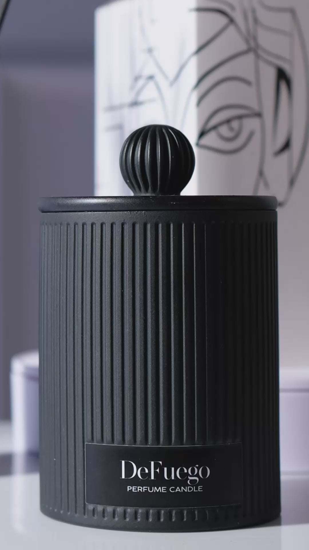 Ароматическая свеча "Перуанский Саботаж" DeFuego Греция черный, 200 мл